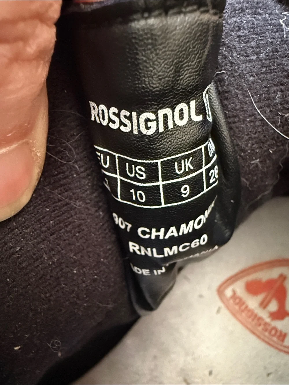 Rossignol 10 Men's Black Leather Lace-Up Boots